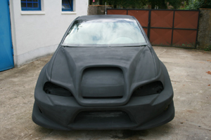 Frontschrze und Motorhaube